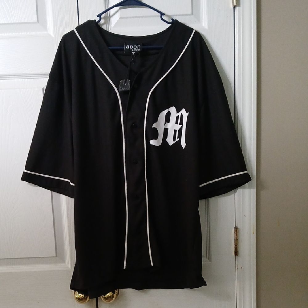 Apoh London oversize Michelangelo Renaissance  1573 baseball jersey  Sz XL NWT